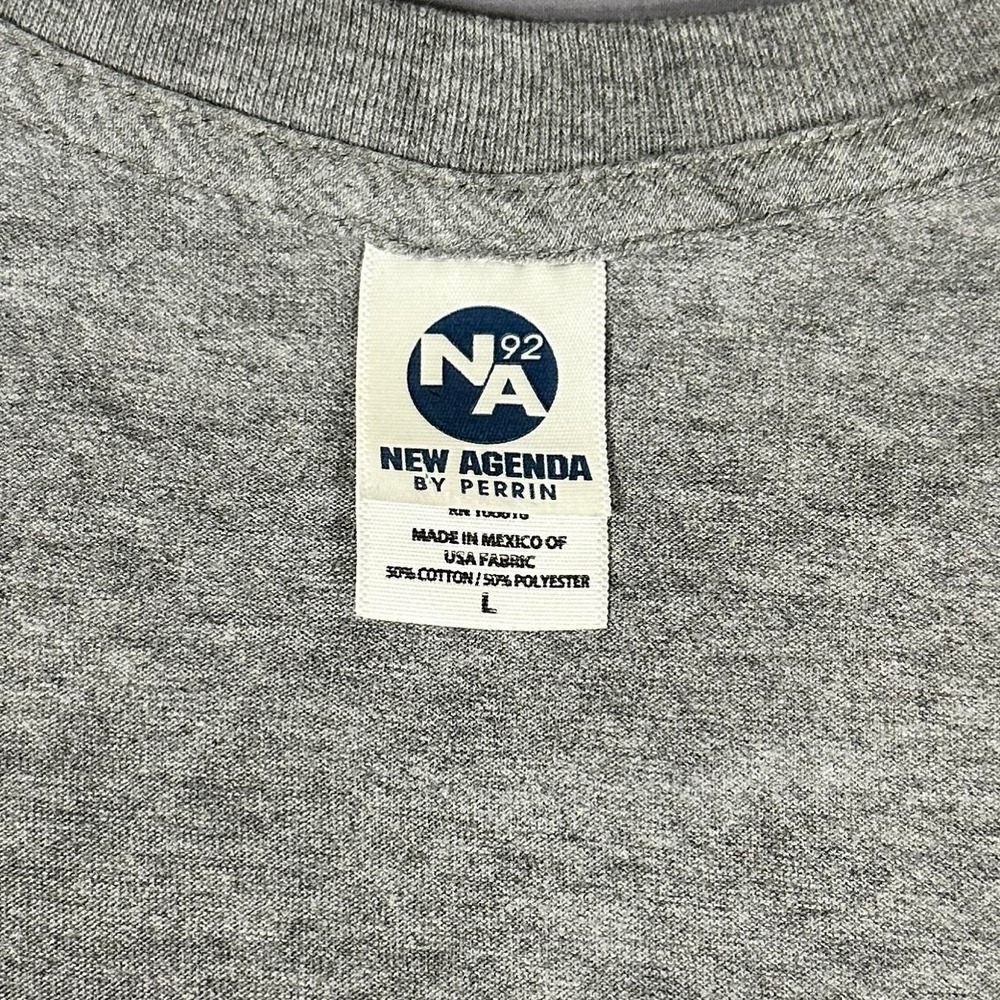 University of Michigan Wolverines Block M Graphic T-Shirt Gray Men's Large NCAA - Picture 6 of 6
